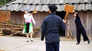 Trò chơi Đánh Cầu Lông Gà (Dân Tộc HMông)